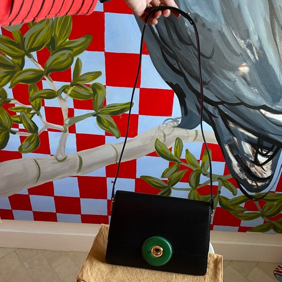 Louis Vuitton Sac Friedland Black and Green Epi Leather - Picture 2 of 15